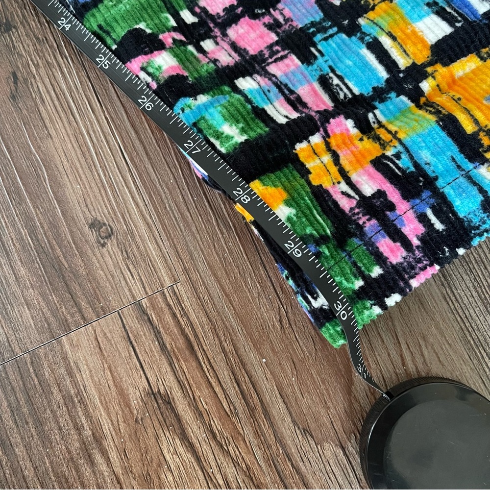 Lucy & Yak Multi-Color Abstract Plaid Straight Leg Pants - Picture 7 of 7